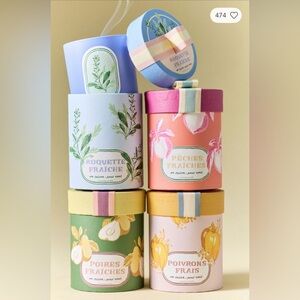 Anthropologie Juliette Fruity Peach & Nectarine Boxed
Glass Candle, NIB